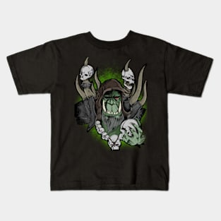 Orc Warlock Guldan Kids T-Shirt